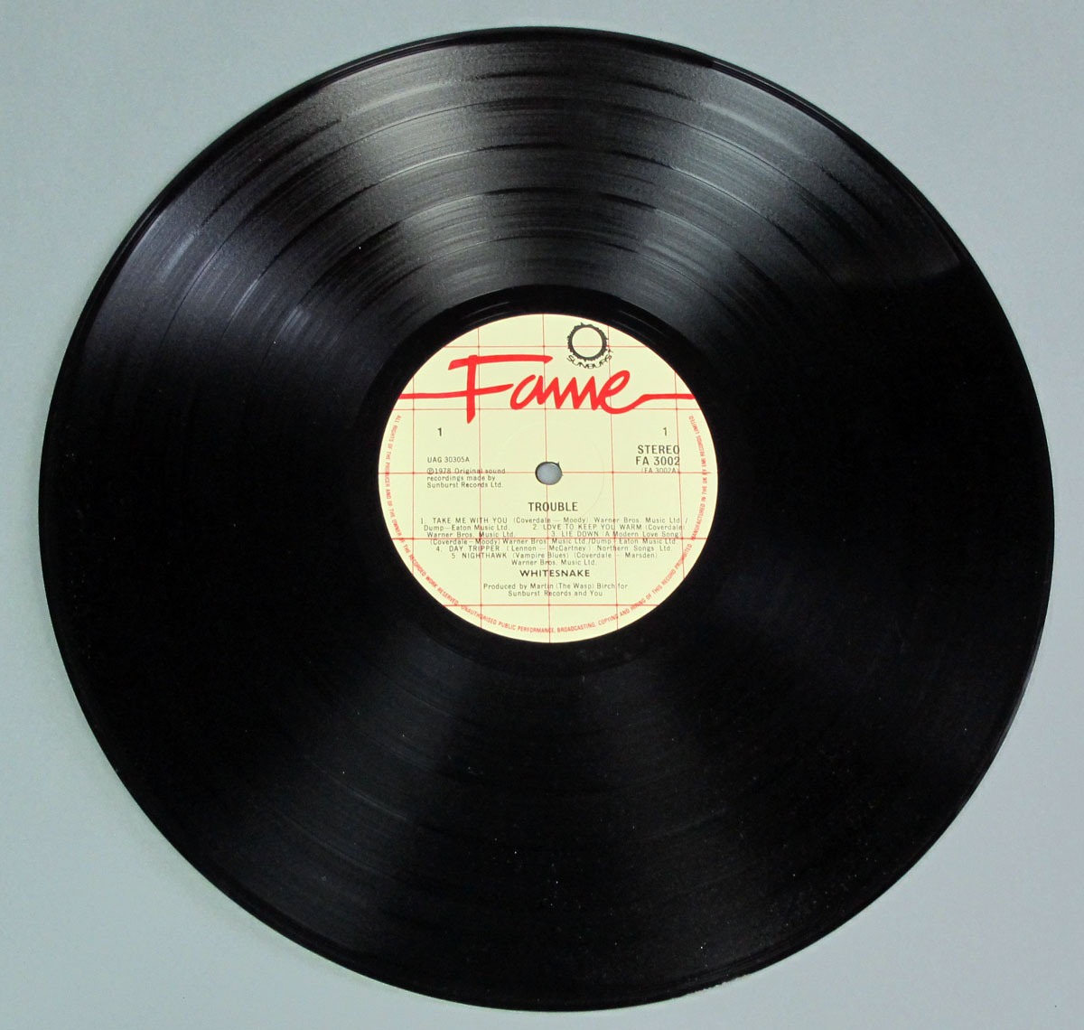 High Resolution Photos of whitesnake trouble orig uk 